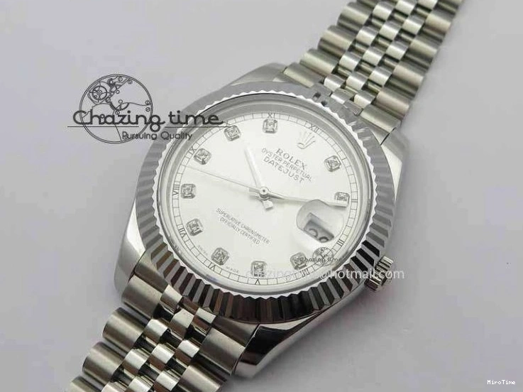 MiroTime 0428 DateJust II 41mm BP Maker Best Edition Silver Diamonds Dial On New Version Jubilee Bracelet A Reliable 3623